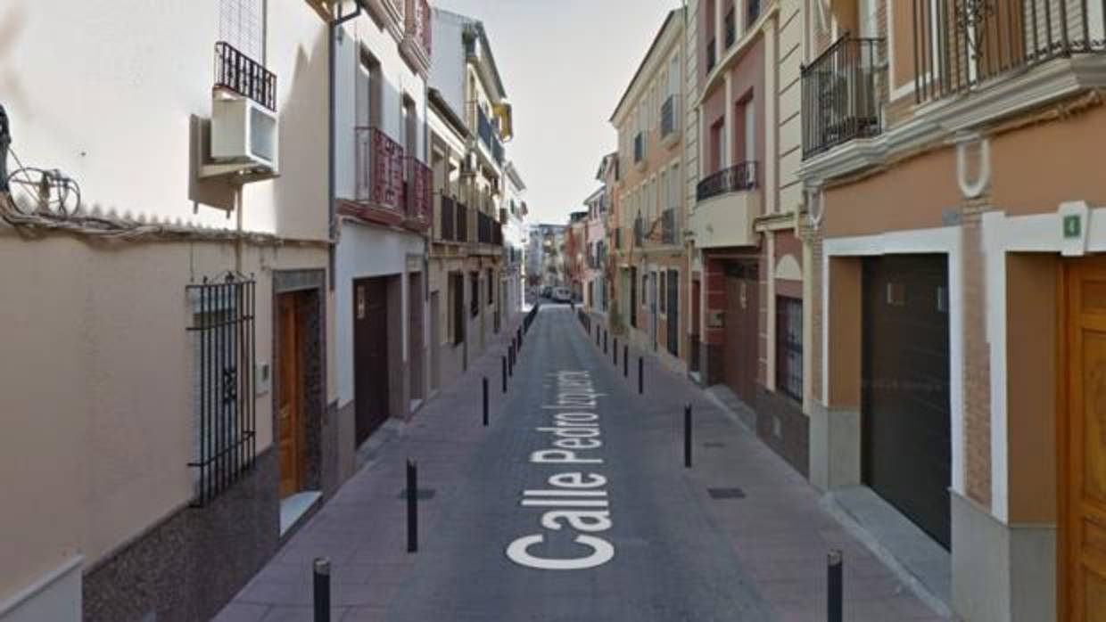 Calle Pedro Izquierdo, donde se ha producido el incendio