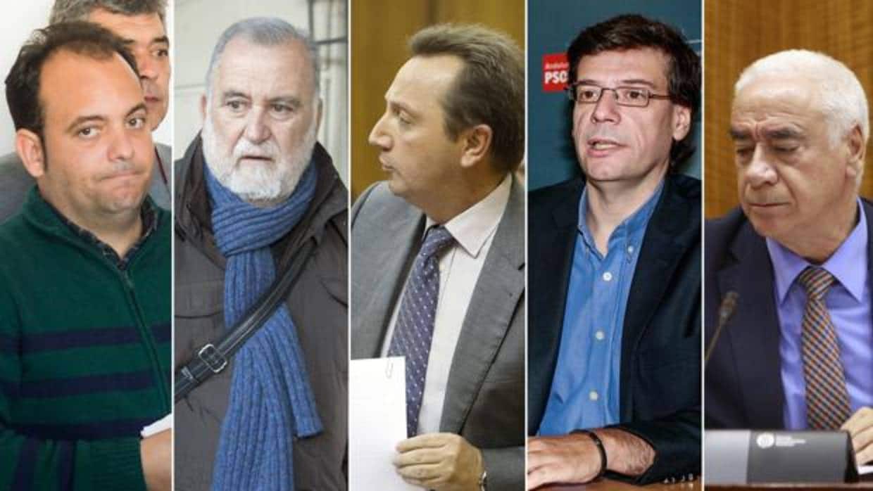 Agüera, Rodrigo Torrijos, Recio, Gómez y Alonso
