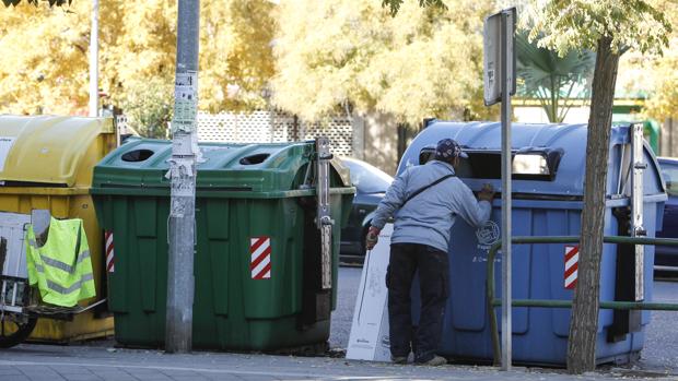 Cáritas empieza a recoger el papel en las tiendas del Centro de Córdoba para evitar robos