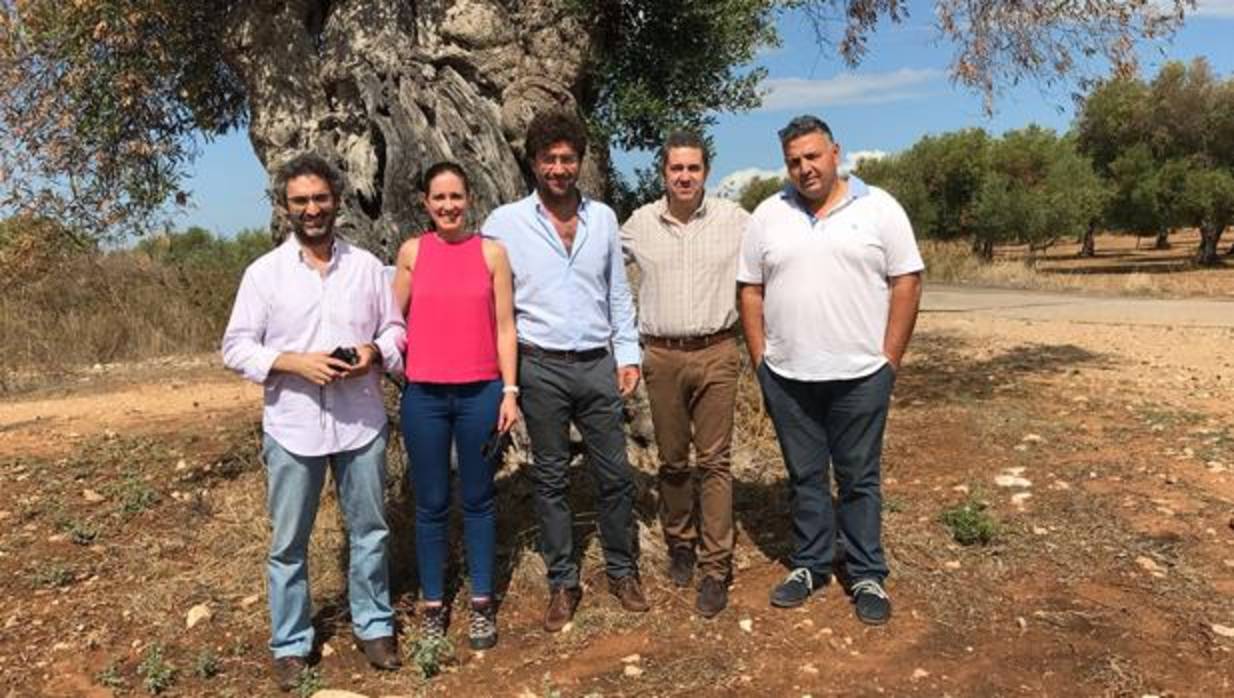 Investigadores y técnicos de Todolivo en su visita a la región italiana de Bari