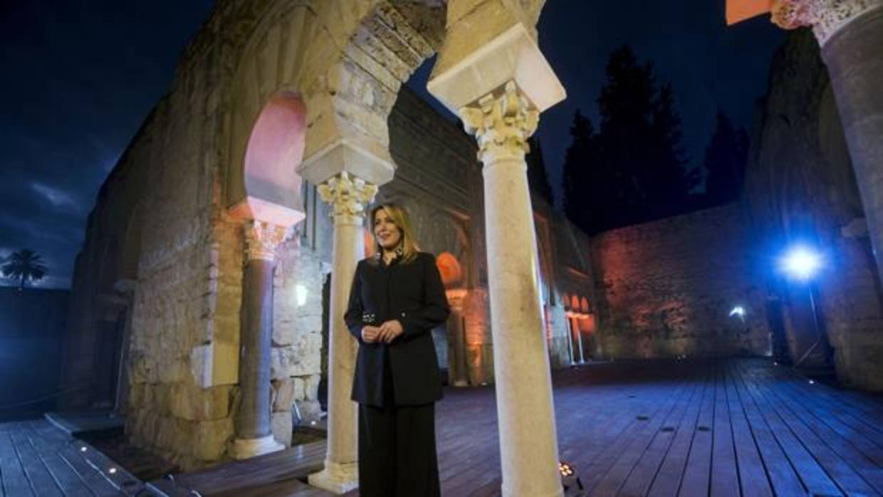 Susana Díaz durante en Medina Azahara