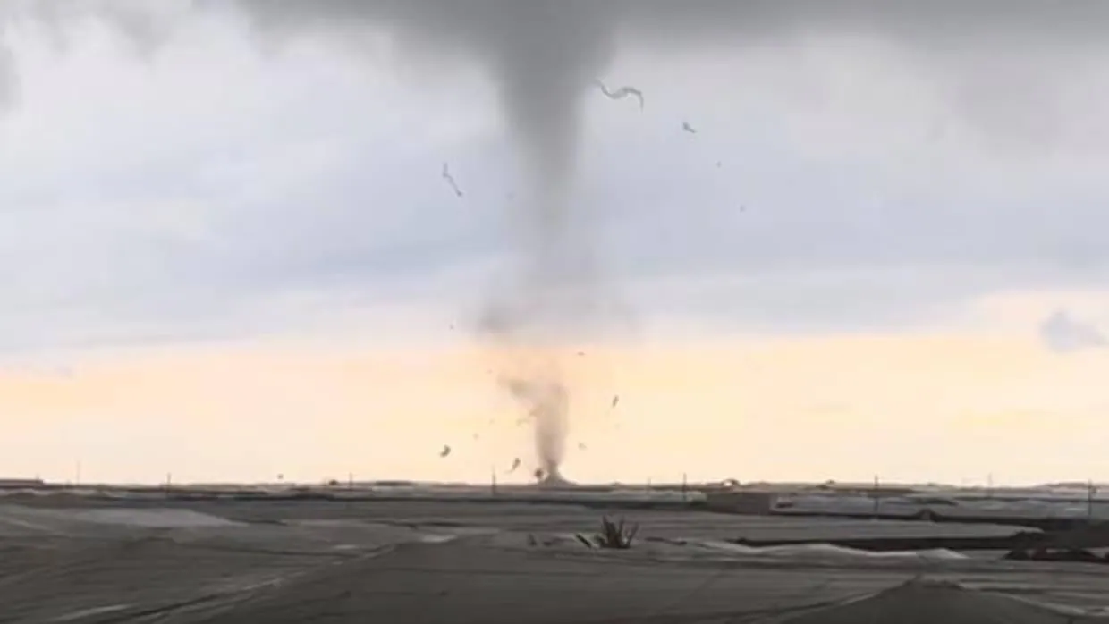 El tornado en El Ejido