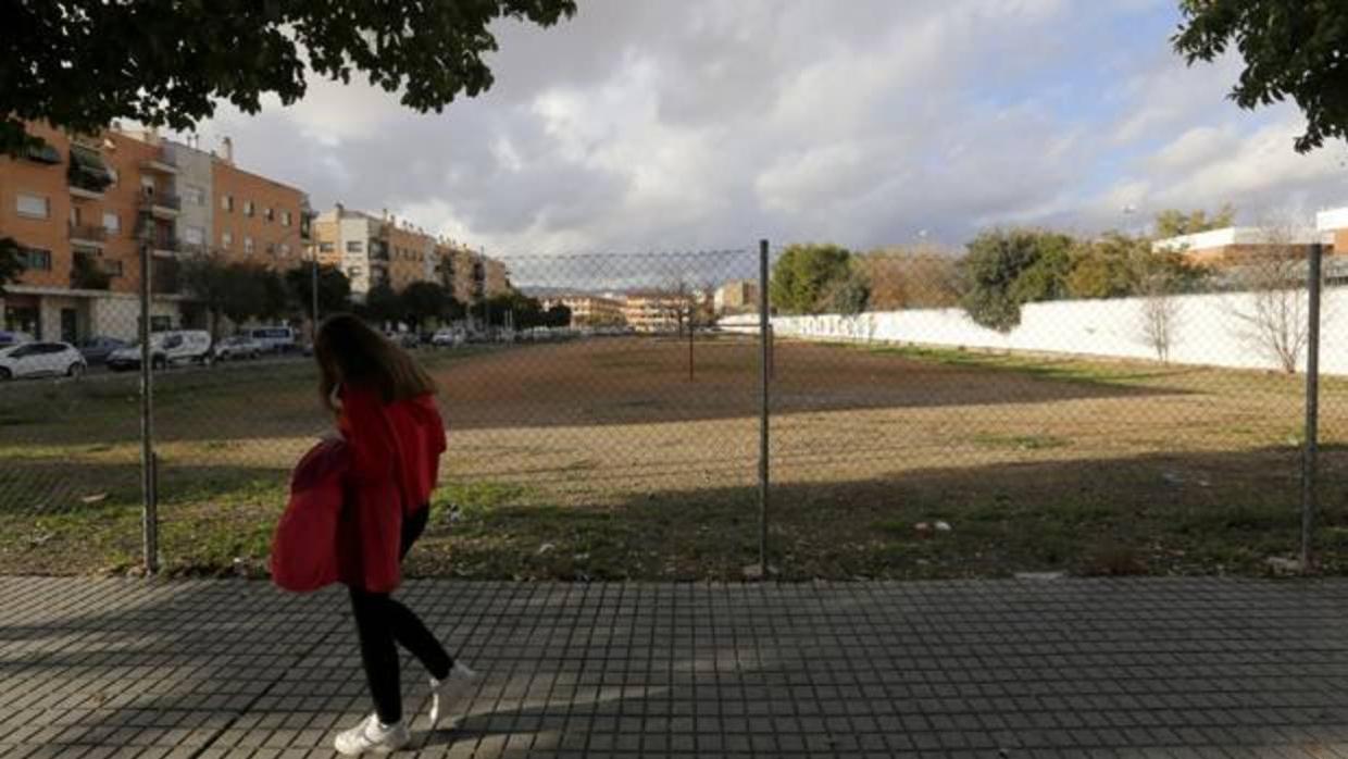 Solar donde irá ubicada la comisaría de la Fuensanta