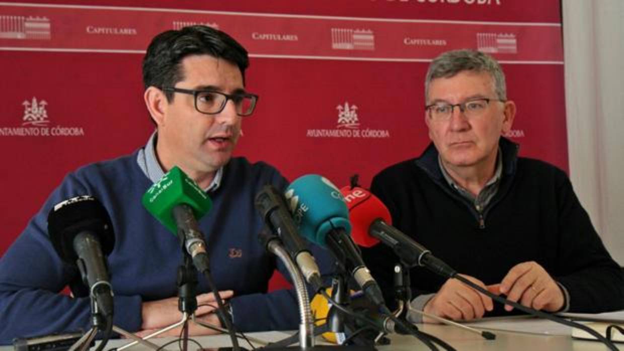 Pedro García y Emilio García, durante la rueda de prensa