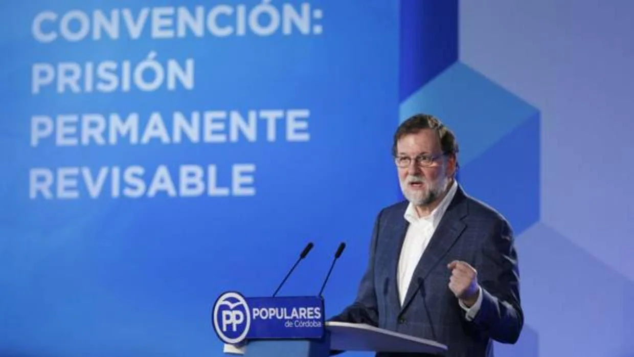 El presidente del Gobierno, Mariano Rajoy, en el parador de La Arruzafa