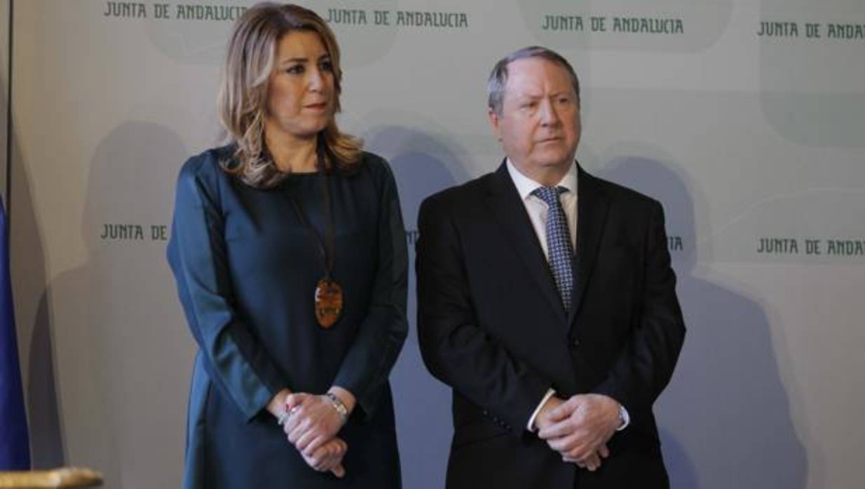 Susana Díaz con Juan Cano, presidente del Consejo Cultivo andaluz