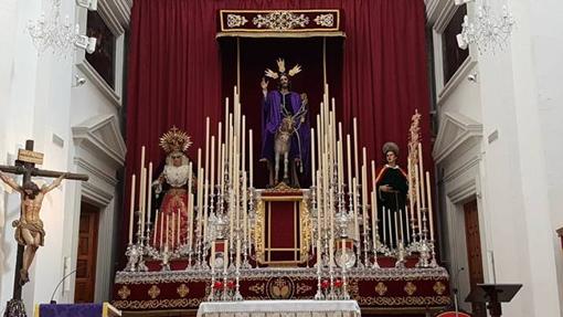 Altar de cultos de la Borriquita en San José