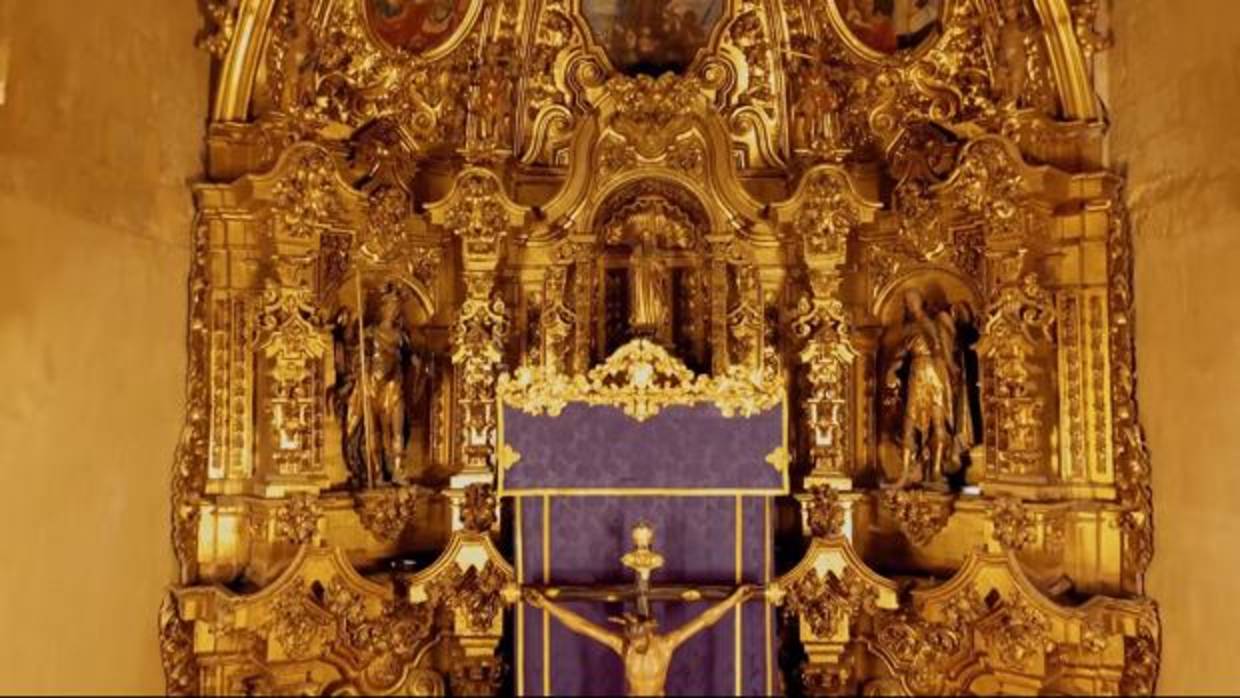 Plano del retablo mayor y del Cristo de la Misericordia en la iglesia de San Pedro de Córdoba