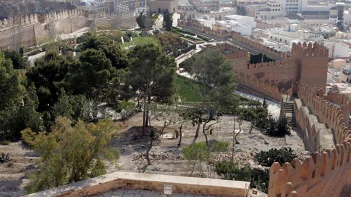 Vista áerea de la Alcazaba de Almería