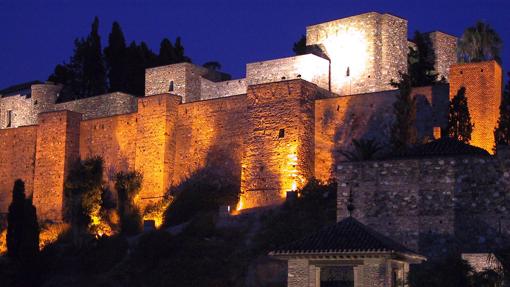 Vista frontal de la Alcazaba de Málaga