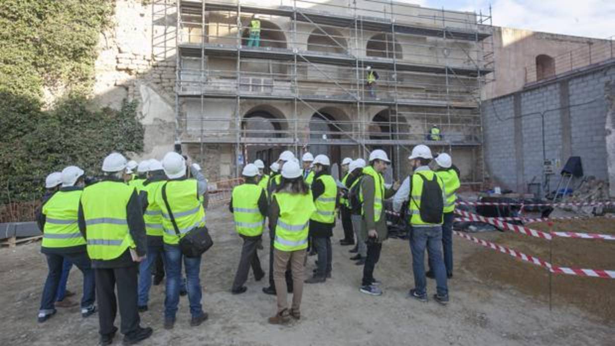 Visita a las obras del Palacio de Congresos de la calle Torrijos