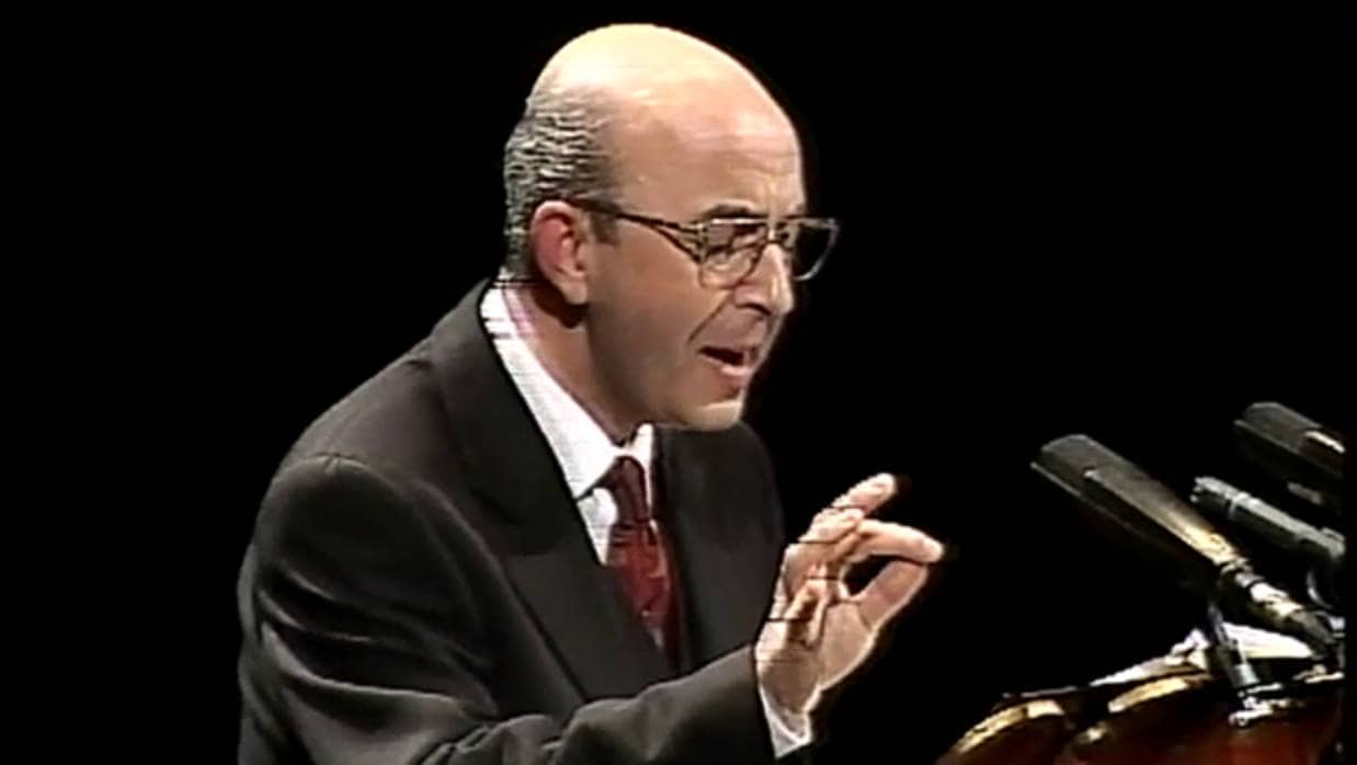 Miguel Ángel de Abajo, en su pregón de la Semana Santa de 1998,