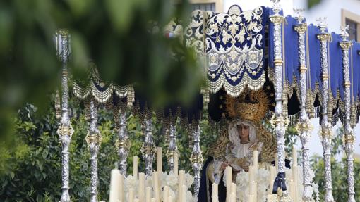 María Santísima de la Amargura durante su estación de penitencia