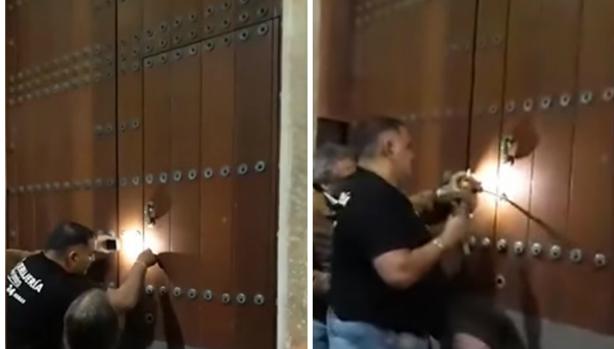 Accidentada recogida del Caminito el Miércoles Santo en Cádiz