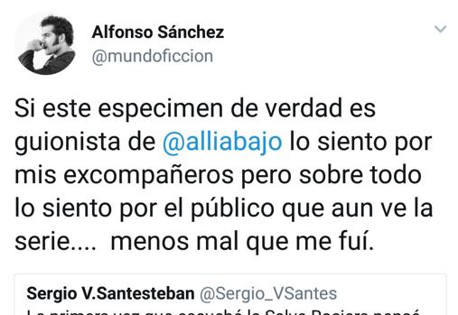 Alfonso Sánchez, acerca del chiste sobre los andaluces del guionista de «Allí abajo»: «Menos mal que me fui»