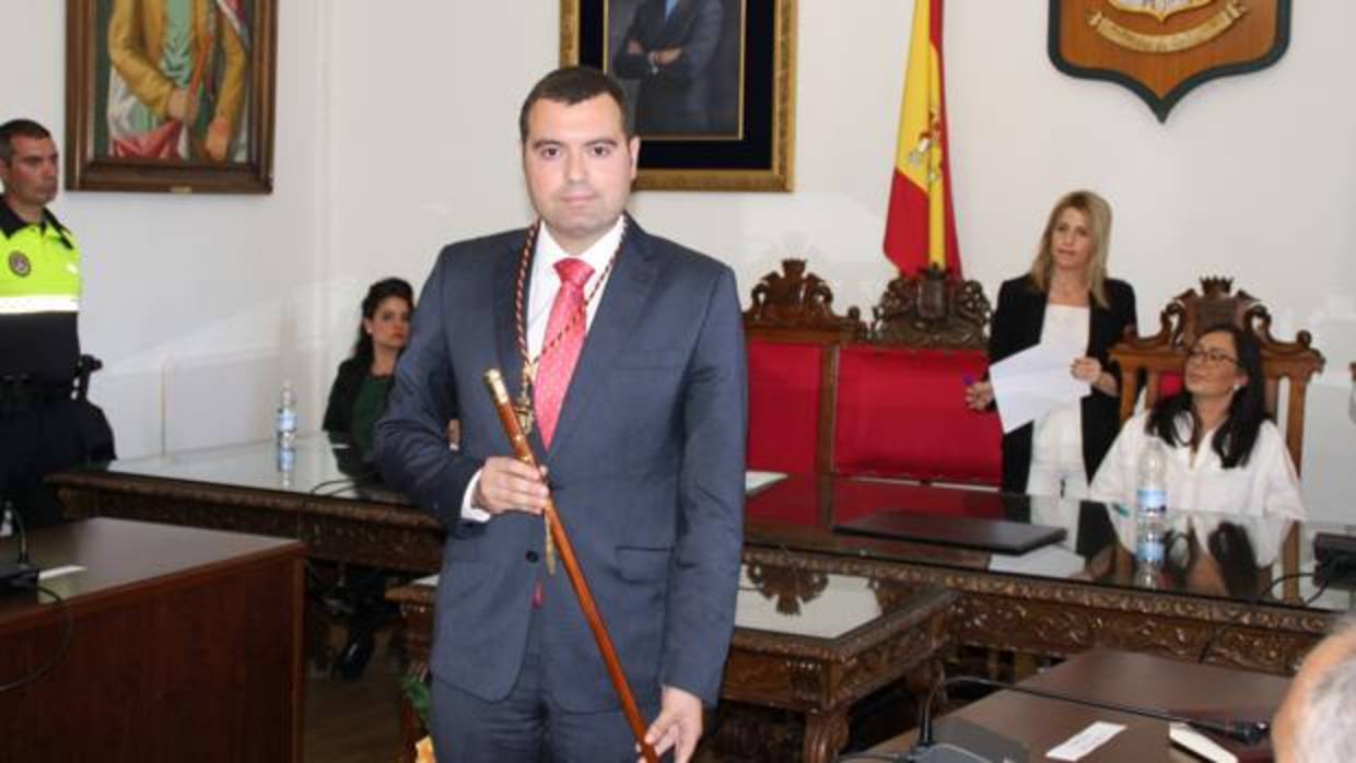 José Manuel Mármol, en su investidura como alcalde de Priego de Córdoba