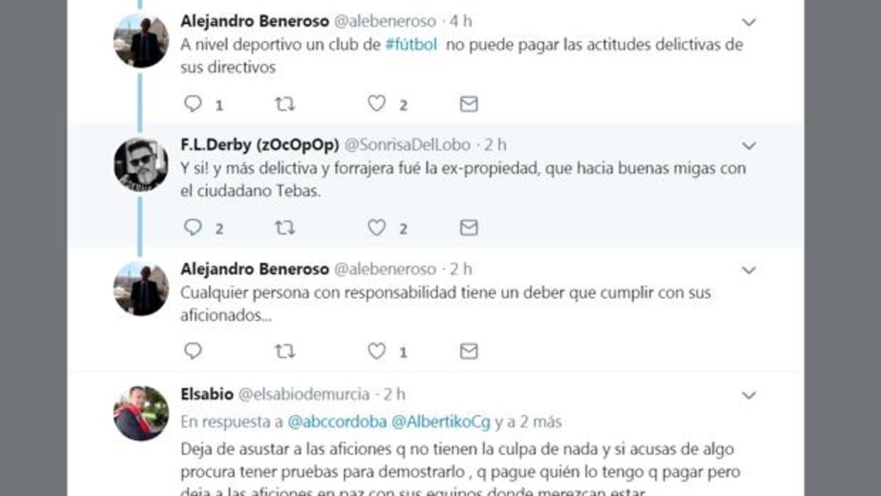 Los aficionados del Córdoba CF estallan en las redes sociales tras la «amenaza» del presidente de LaLiga