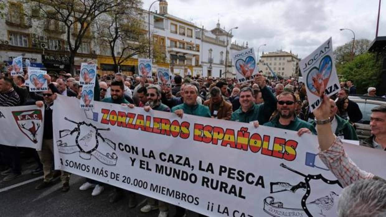 Imagen de la concentración en Sevilla