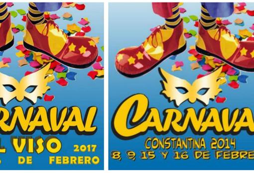Cartel de carnaval de El Viso de 2017, idéntico al de Constantina en 2014