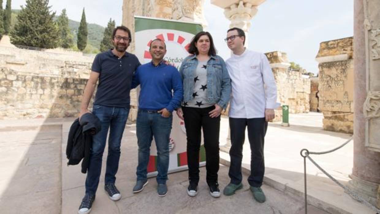 Algunos de los chefs participantes en Córdoba Califato Gourmet,, en Medina Azahara