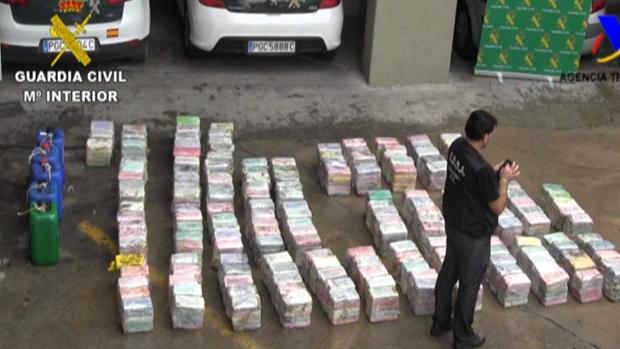 Cuatro detenidos que transportaban 86 kilos de cocaína en un vehículo en Benalmádena