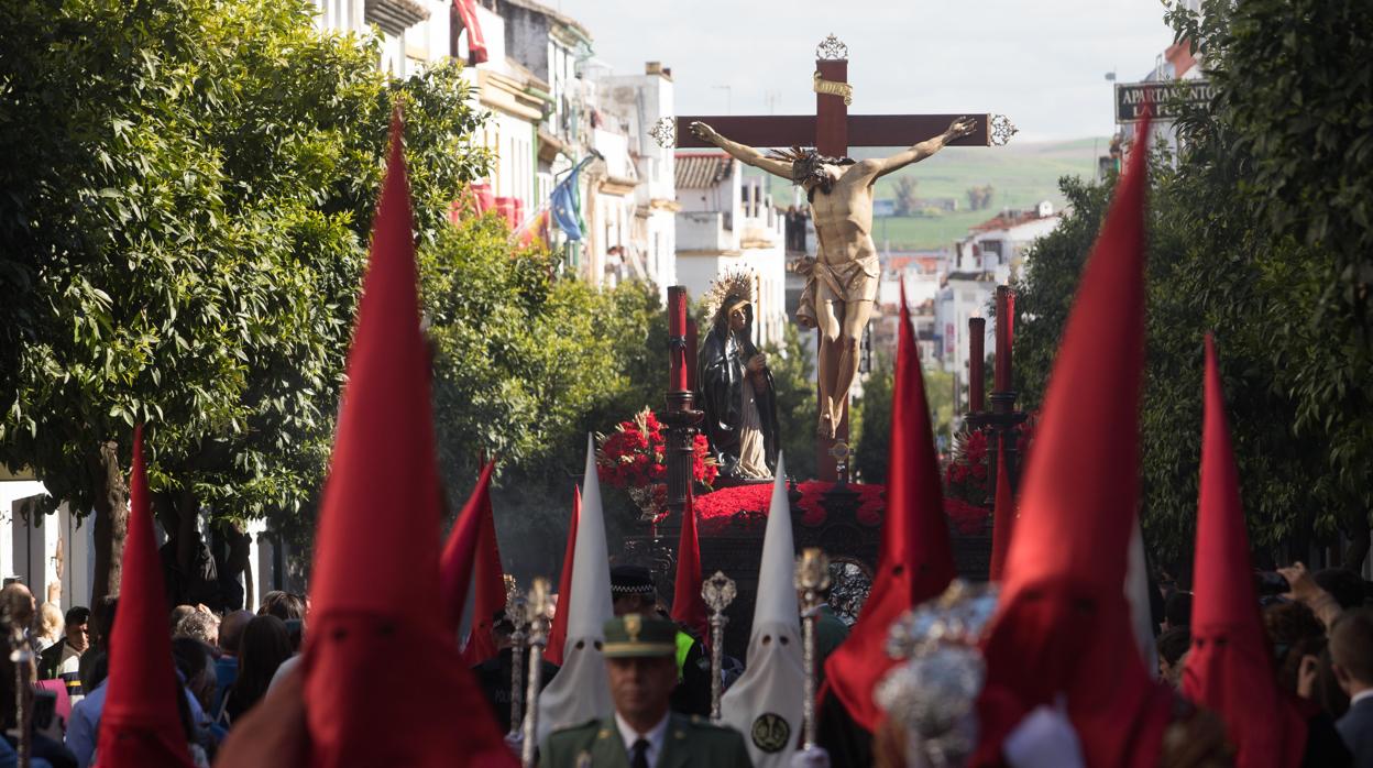 La hermandad de la Caridad el pasado Jueves Santo