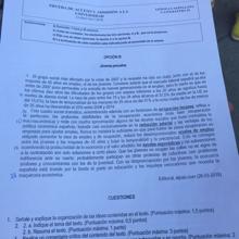 Un texto de Buero Vallejo y un editorial sobre la precariedad laboral en la Selectividad 2018