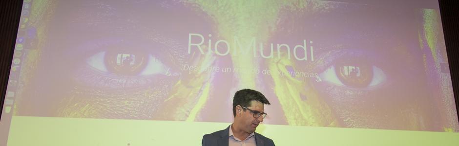 El concejal de Turismo, Pedro García, en la presentación de Ríomundi