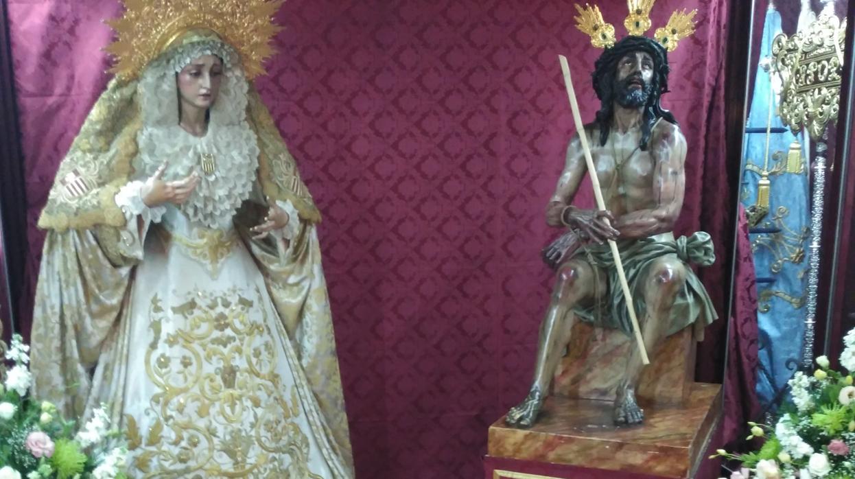 Los titulares de la hermandad de la Merced en la casa de hermandad