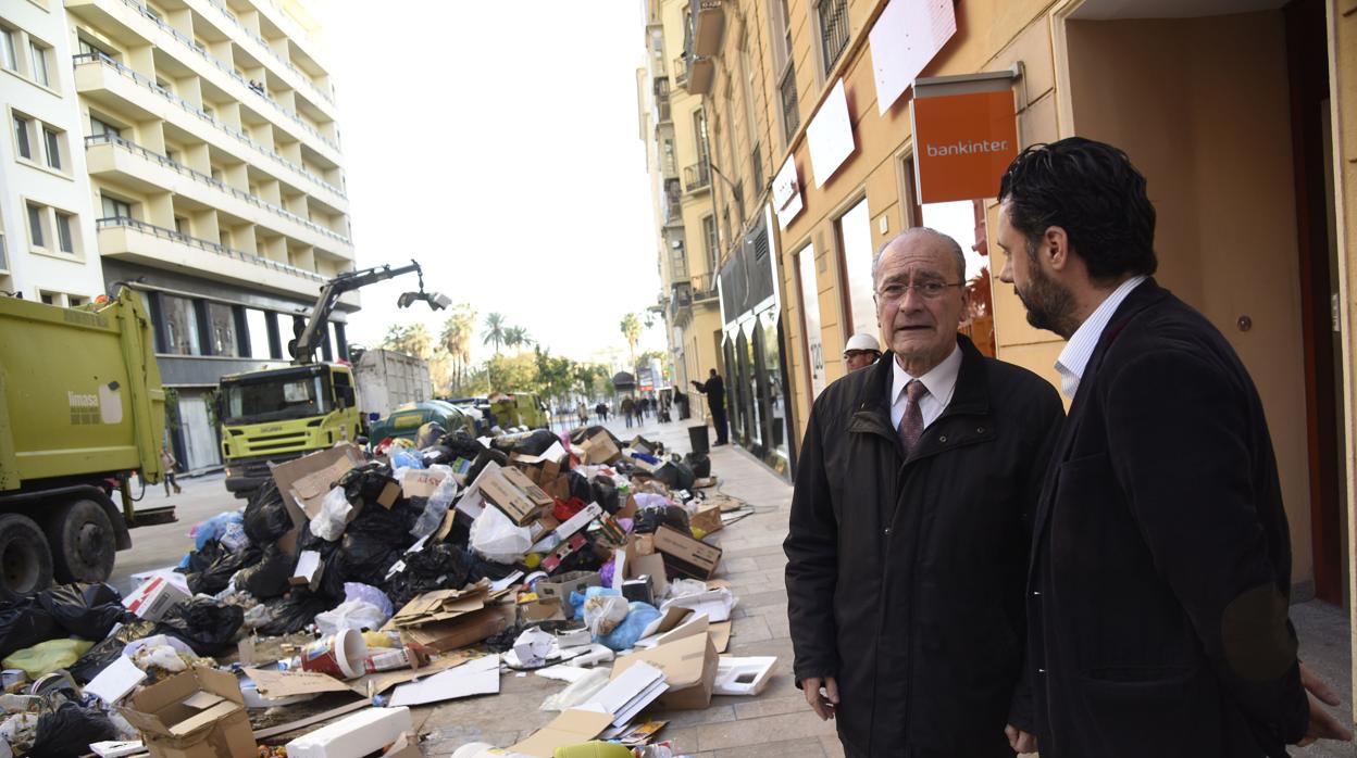 Francisco de la Torre, tras la última huelga de basura que vivió Málaga en 2016