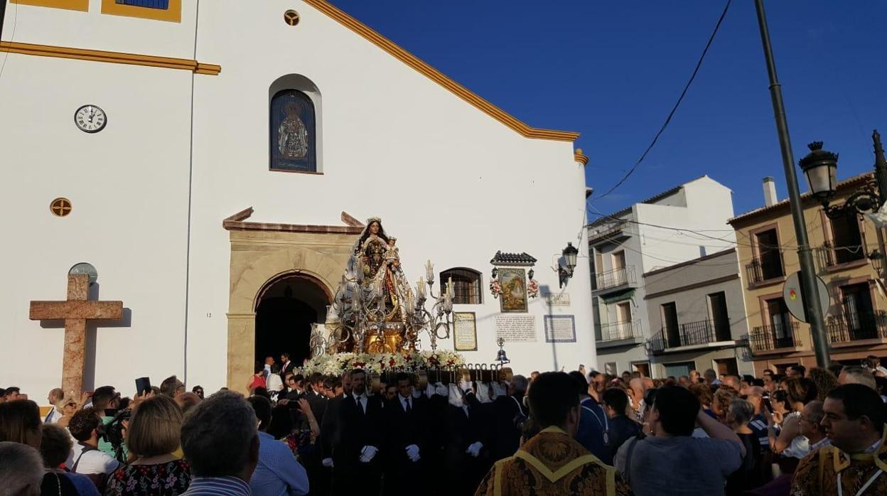 Procesión extraordinaria Virgen del Carmen de Rute