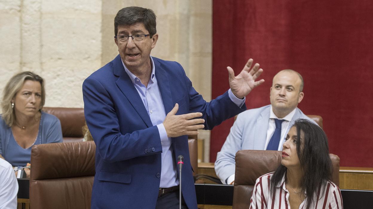 Juan Marín, portavoz de Ciudadanos en el Parlamento andaluz