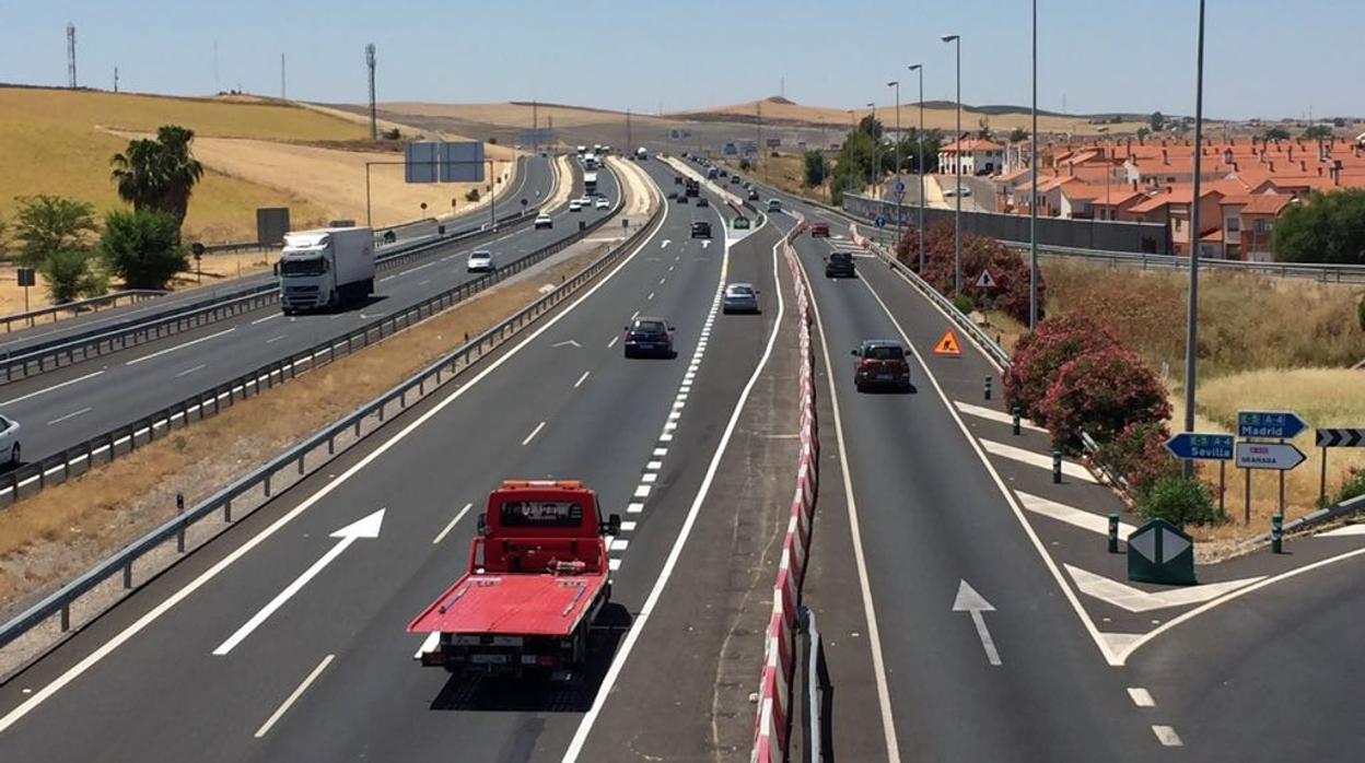 Tráfico en la nueva salida a las 14 horas de hoy, en hora punta