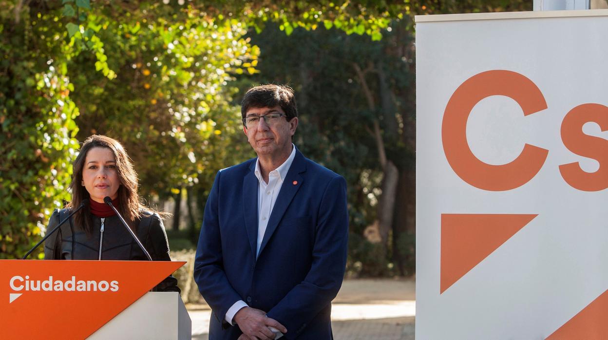 Inés Arrimadas y Juán Marín en una imagen de archivo