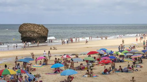 La zona más popular de la playa de Matalascañas