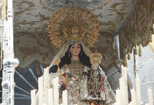 La Virgen del Carmen, durante su procesión