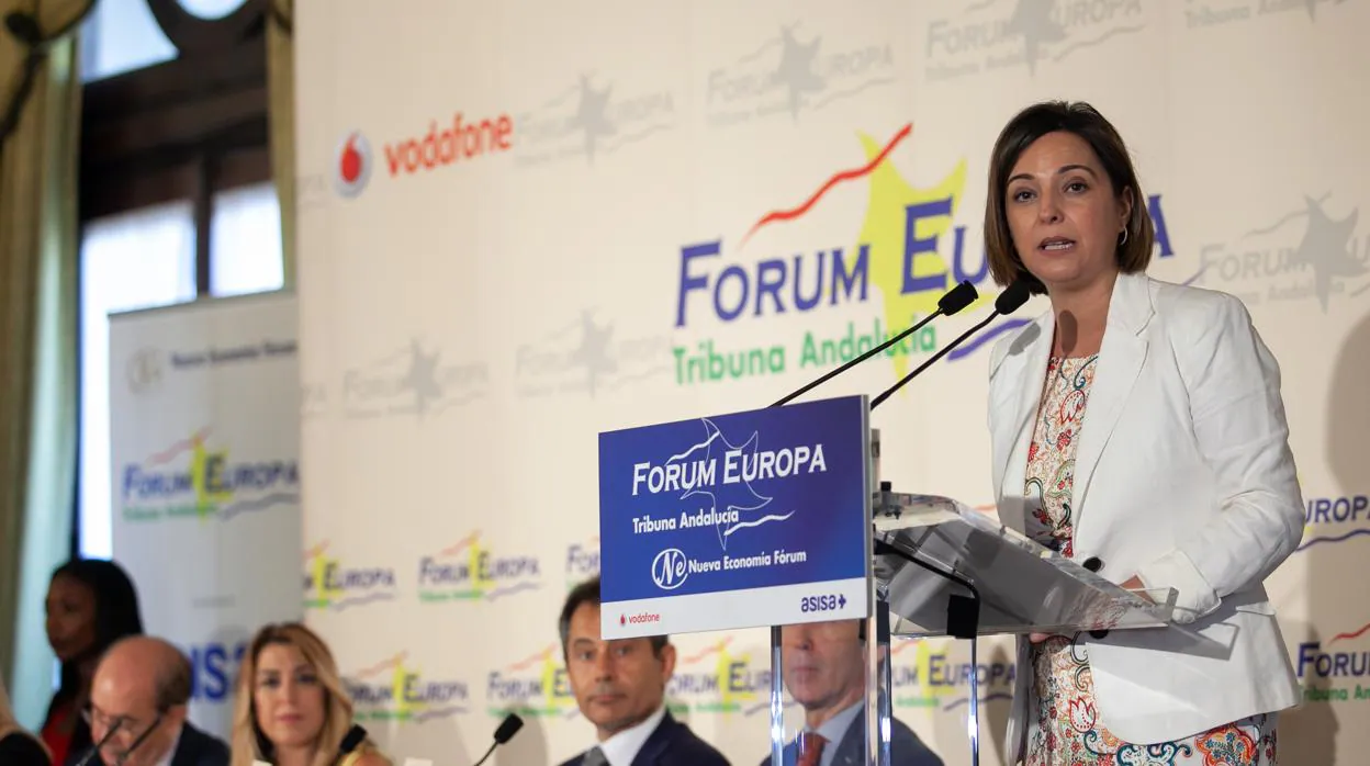 Isabel Ambrosio durante su intervención en el Nueva Economía Forum