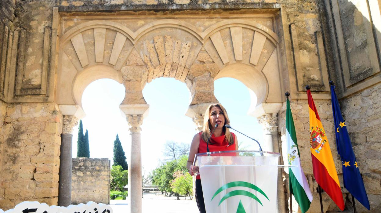 La presidenta Susana Díaz este viernes en Medina Azahara