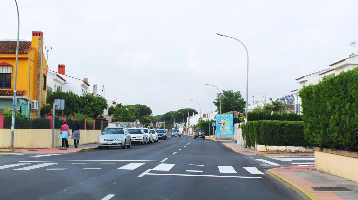 Una calle del término municipal de Aljaraque