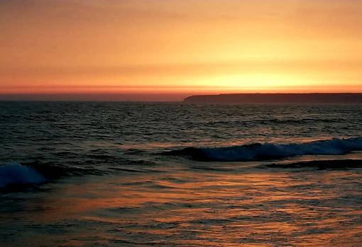 Puesta de sol en Zahara