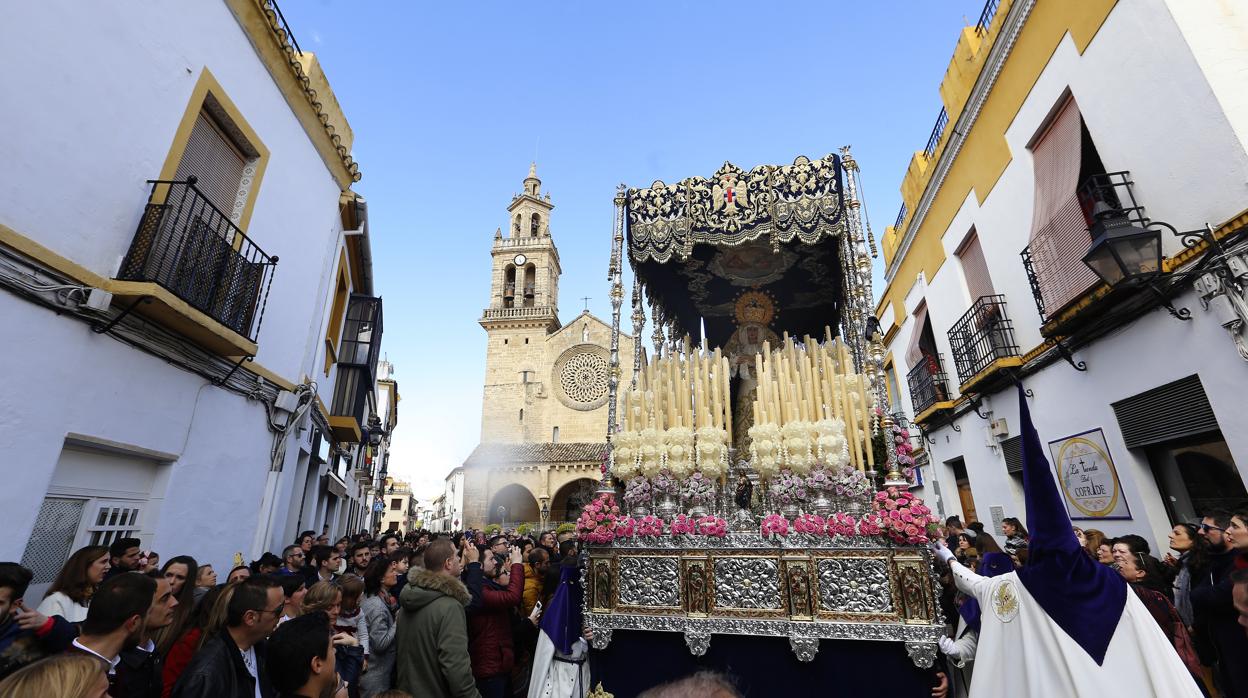 La Virgen de la Amargura el pasado Domingo de Ramos