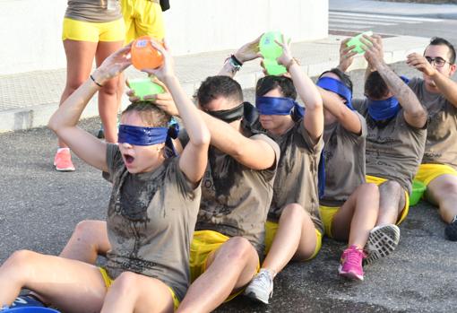 Las pruebas de agua fueron bienvenidas por los participantes por el calor reinante