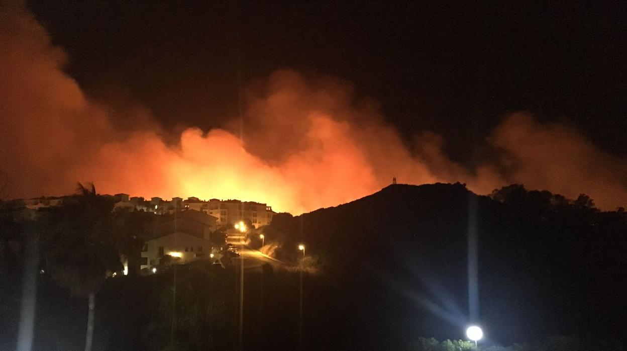 Incendio declarado este verano en Manilva