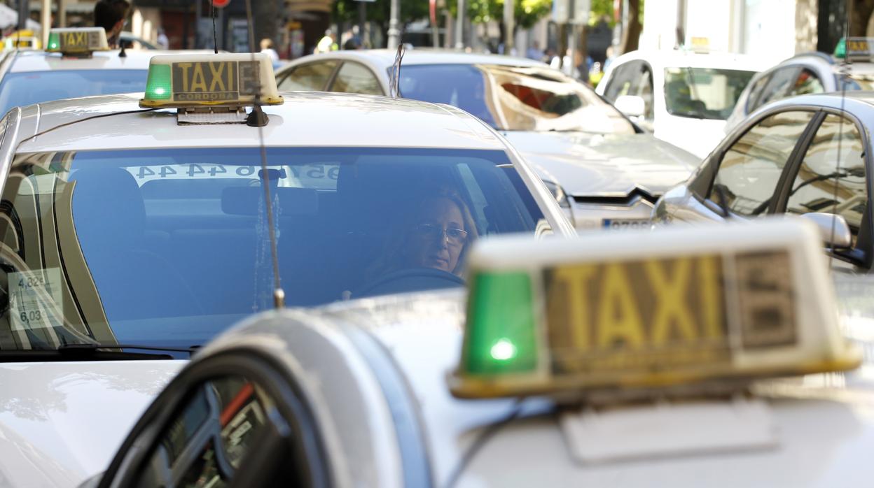 Una parada de taxis en Córdoba