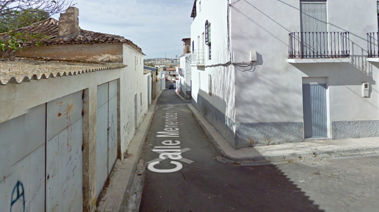 Calle Menéndez y Pelayo de la localidad granadina de Pedro Martínez