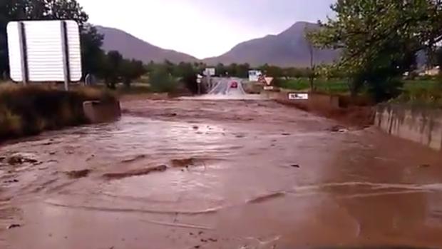 Inundaciones y ríos desbordados en Granada y Almería