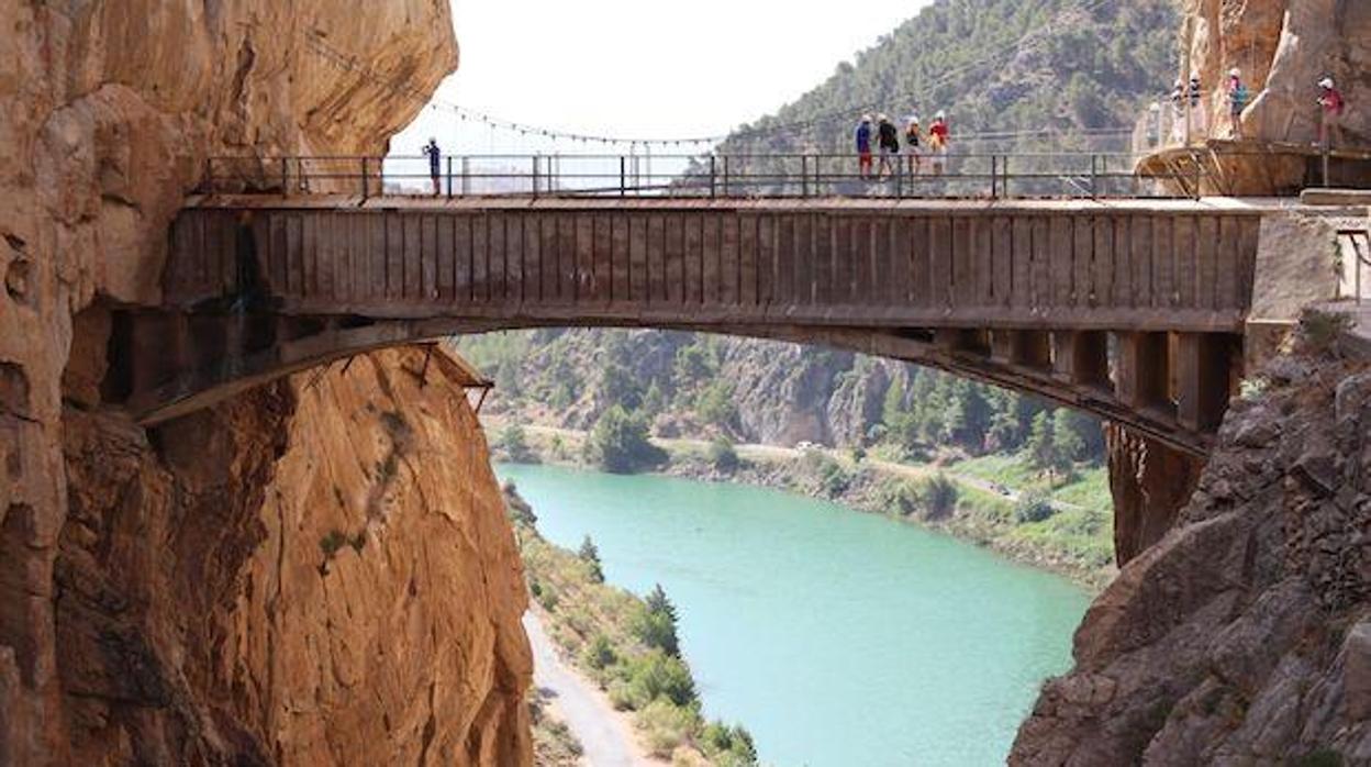 Una de las vista que ofrece el Caminito del Rey