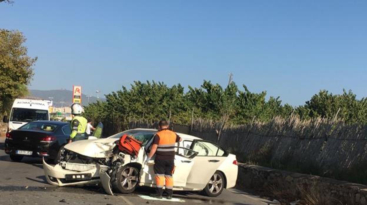 Imagen de archivo de un accidente en las carreteras de Motril