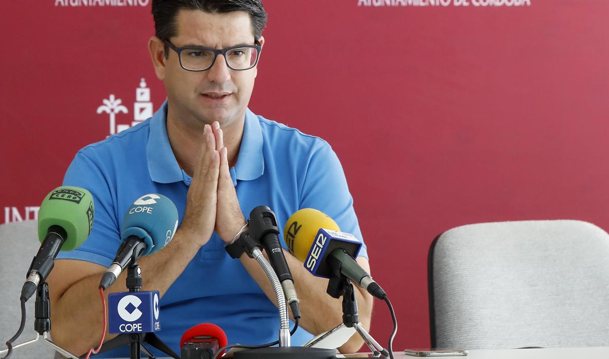 Pedro García, en una rueda de prensa