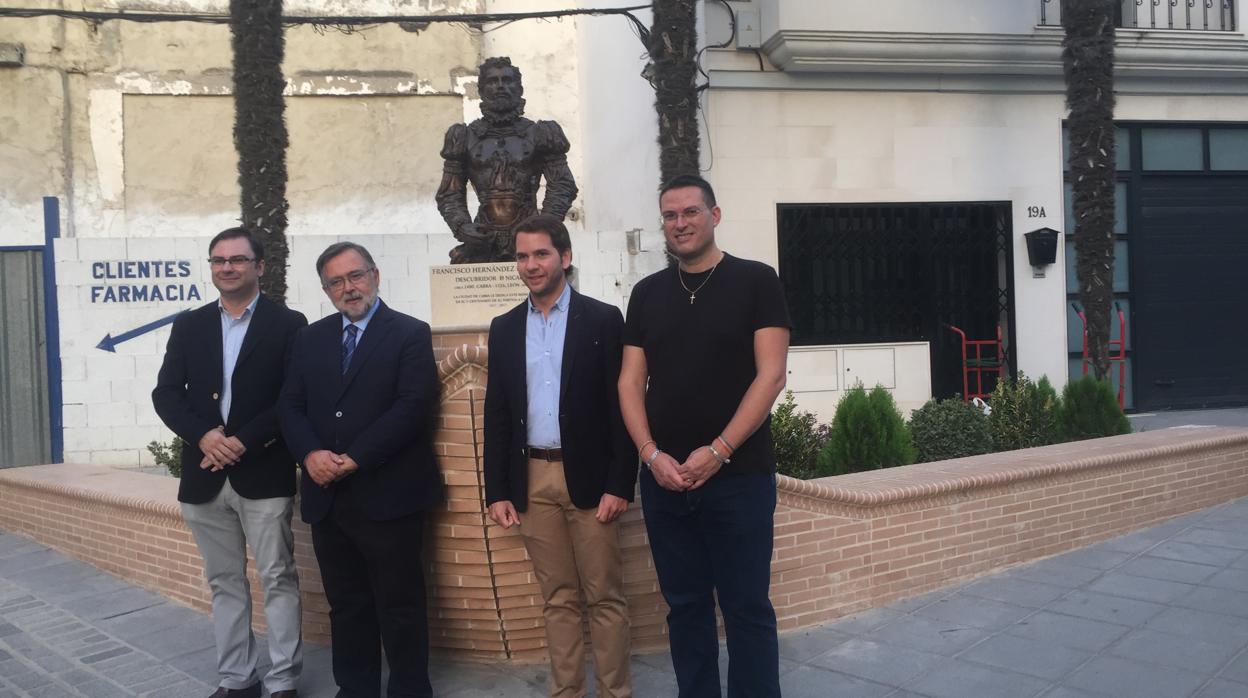 Inaguración del monumento dedicado al conquistador egabrense Francisco Hernández de Córdoba